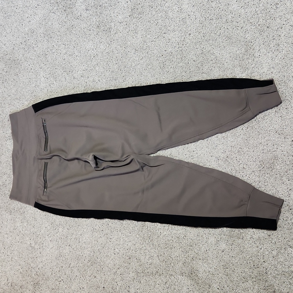 Athleta Venice Joggers Size XS - Taupe Track Joggers with Black Side Stripe - Picture 6 of 10
